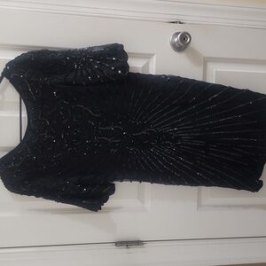 Elegant Black Sequin Dress